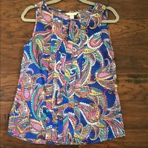 Banana Republic Pleated Blouse, Size Small